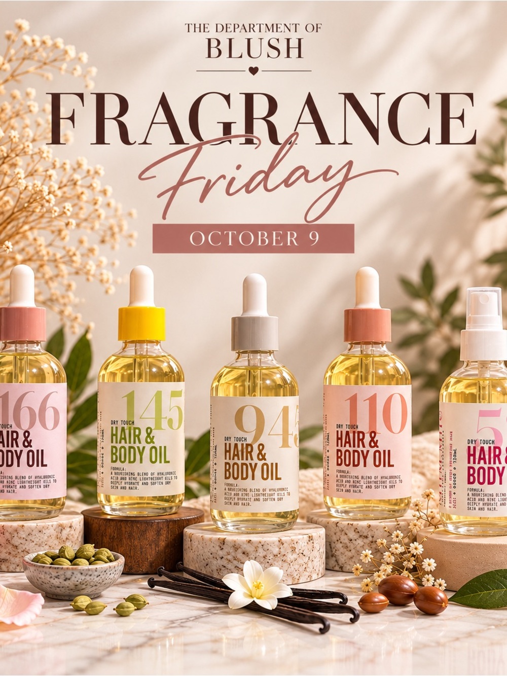 Dry Touch 94 Hair & Body Oil — Cream Bottle